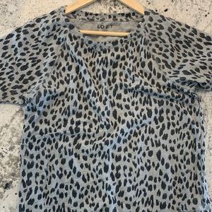 Cheetah Print Sweatshirt Tee